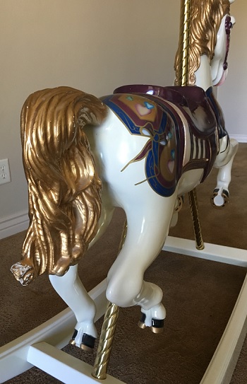 s&s woodcarvers carousel rocking horse