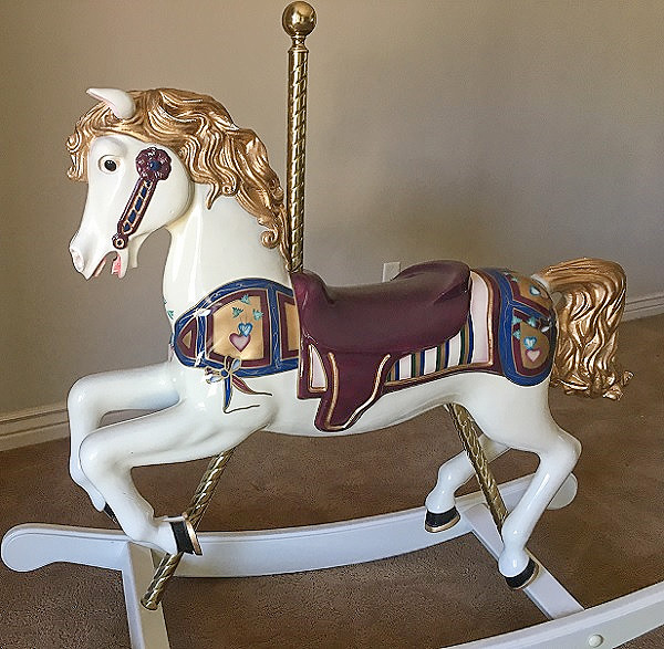 s&s woodcarvers carousel rocking horse