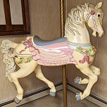 Reproduction Looff Floral Carousel Horse